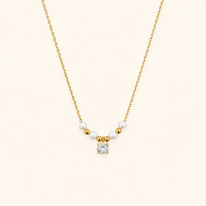 Pearl Solitaire Necklace