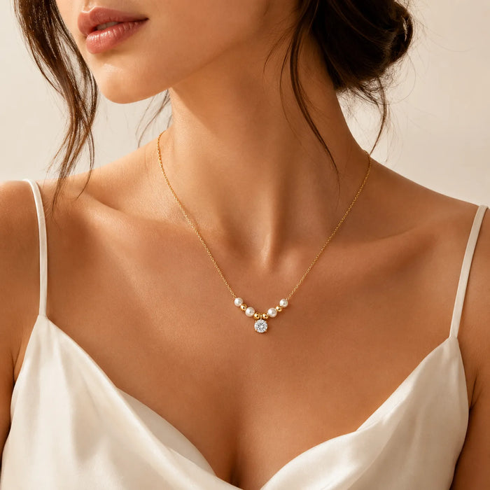 Pearl Solitaire Necklace