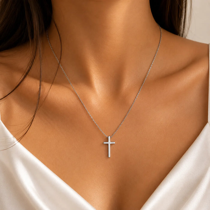 Silver Cross Necklace