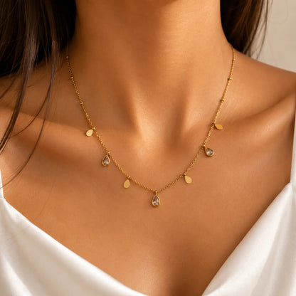 Teardrop Charm Necklace