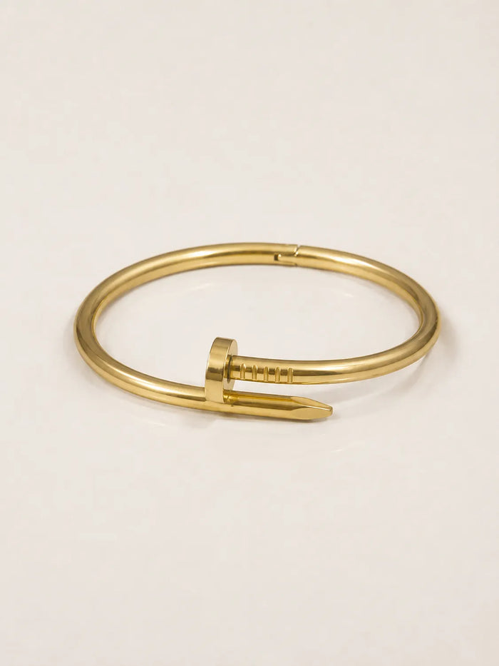Nail Luxe Gold Bracelet- 18K Gold Plated