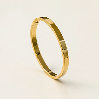 Luna Classic Gold Bangle- 18K Gold Plated