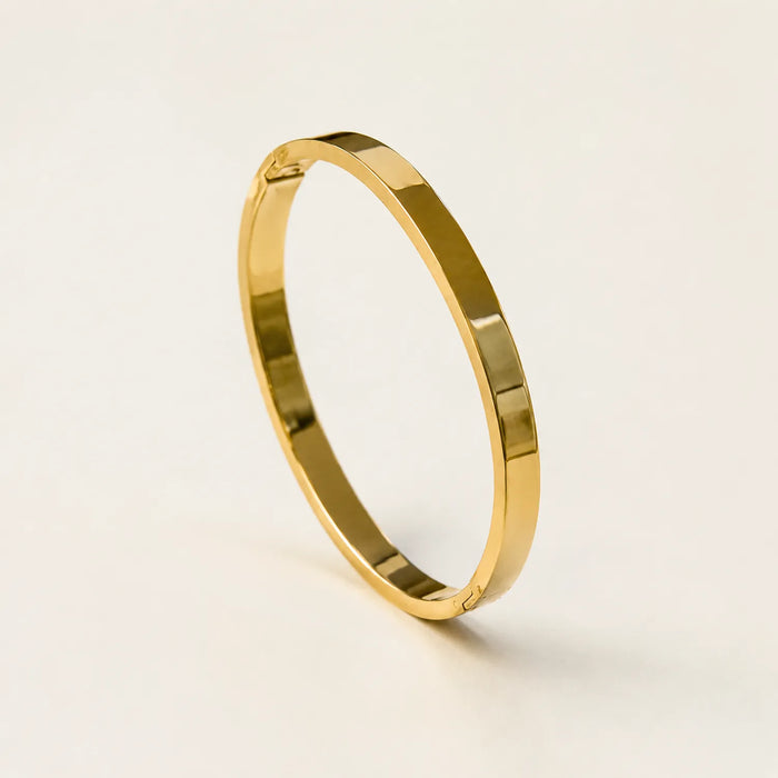Luna Classic Gold Bangle- 18K Gold Plated