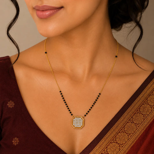 Ratna Jyoti Mangalsutra-18K Gold Plated