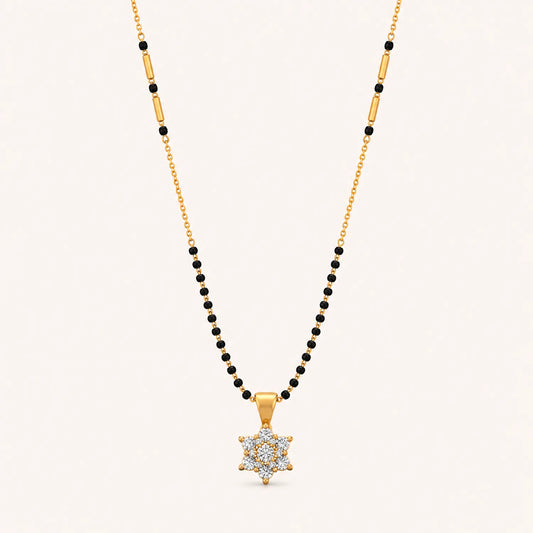 Apsara Sparkle Mangalsutra-18K Gold Plated