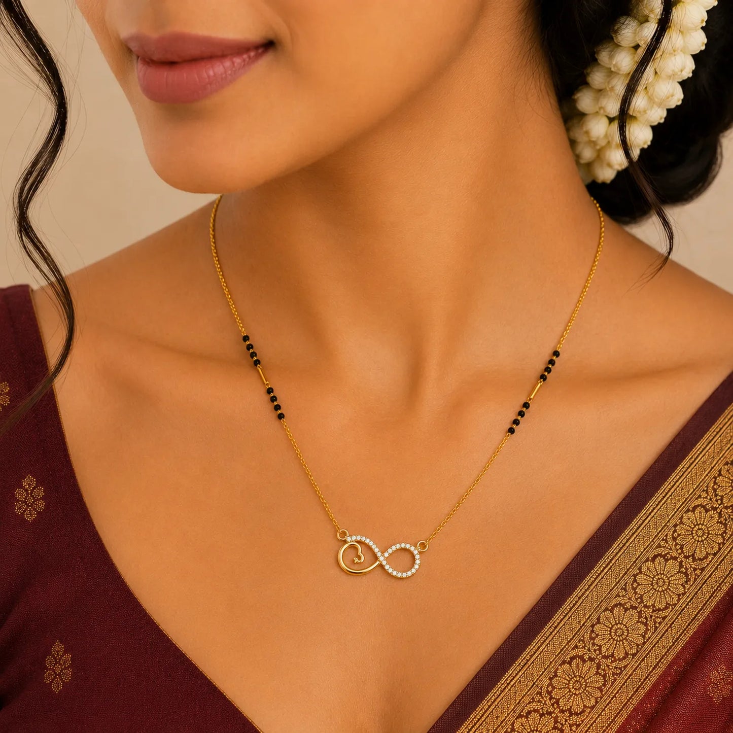Infinite Love Mangalsutra - 18K Gold Plated