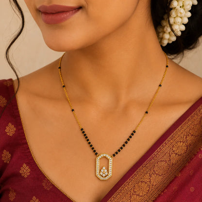 Diamond Nakshatra Mangalsutra-18K Gold Plated