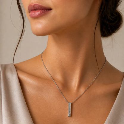 Cylindrical Solitaire Drop -18K Gold Plated
