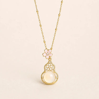 Sakura Moondrop Pendant -18K Gold Plated