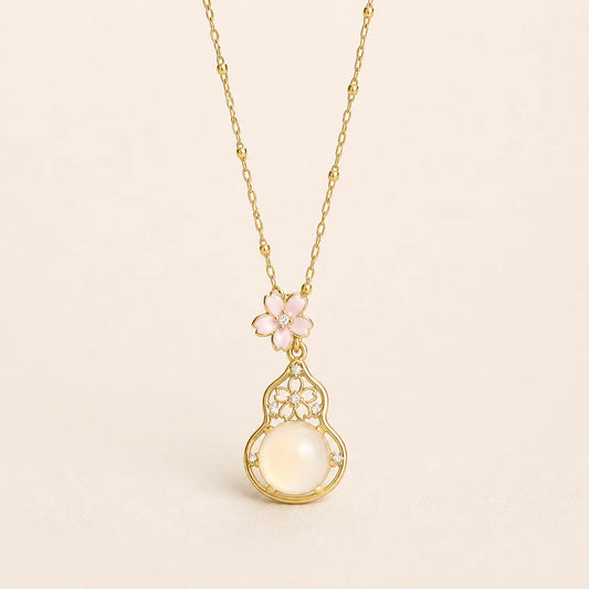 Sakura Moondrop Pendant -18K Gold Plated