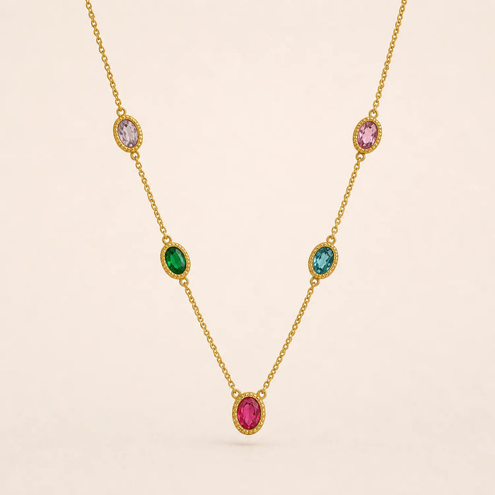 Radiant Oval Medley -18K Gold Plated