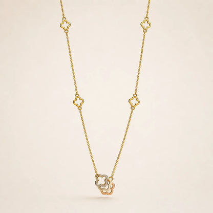 Trinity Clover Medley -18K Gold Plated