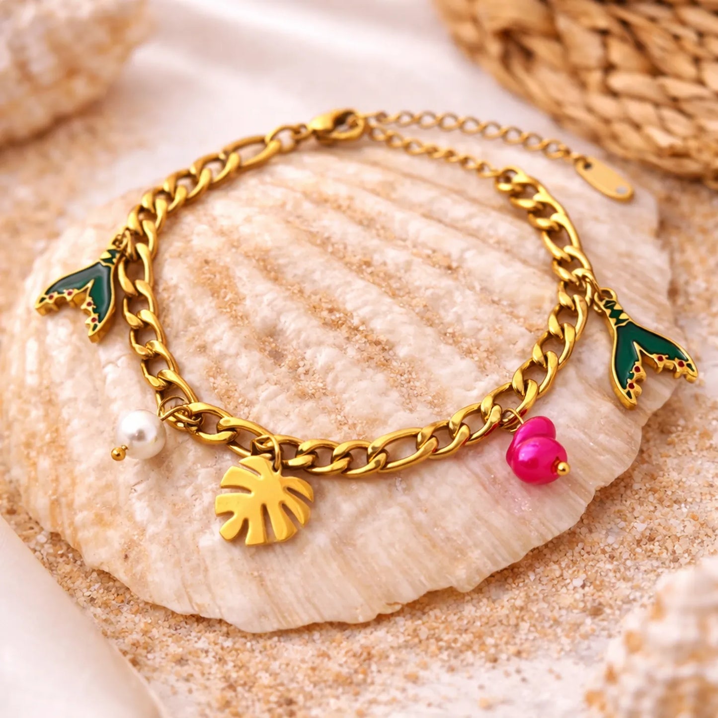 Ocean Siren Tropical Bracelet -18K Gold Plated