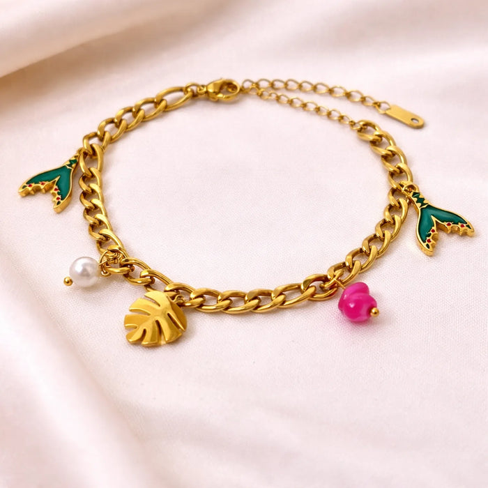 Ocean Siren Tropical Bracelet -18K Gold Plated