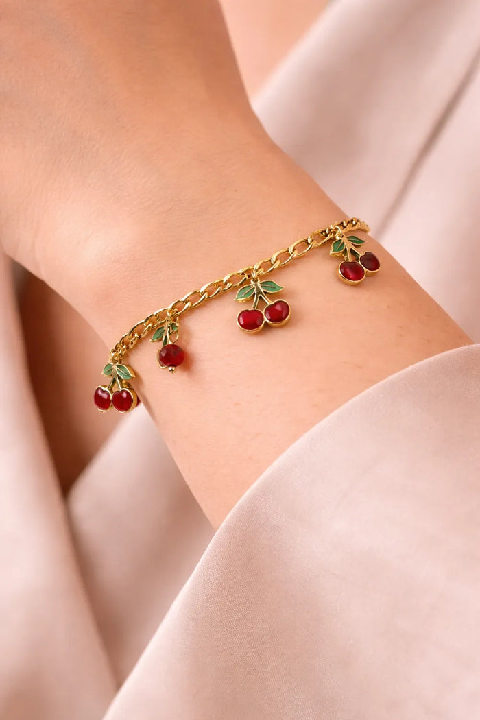 Cherry Blossom bracelet -18K Gold Plated