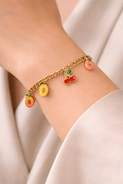 Orchard Charm Bracelet -18K Gold Plated