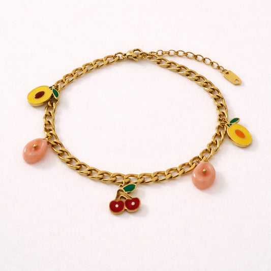 Orchard Charm Bracelet -18K Gold Plated