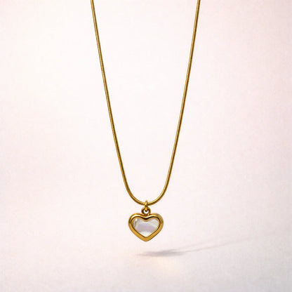 Luminous Heart Pendant -18K Gold Plated