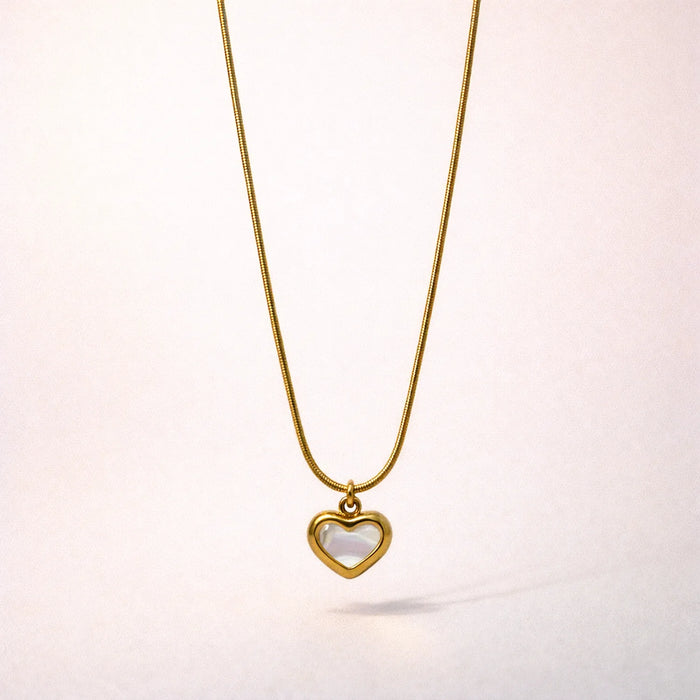 Luminous Heart Pendant -18K Gold Plated