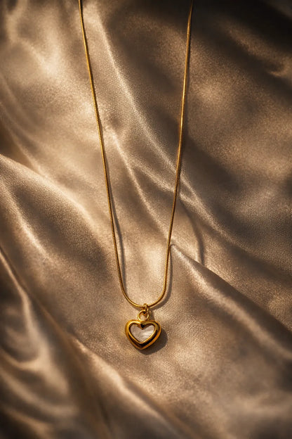 Luminous Heart Pendant -18K Gold Plated