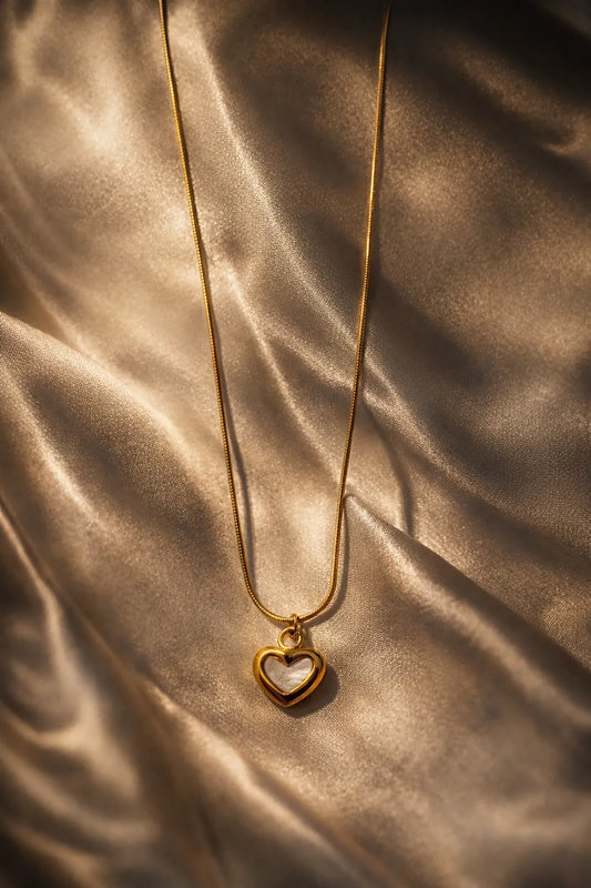 Luminous Heart Pendant -18K Gold Plated