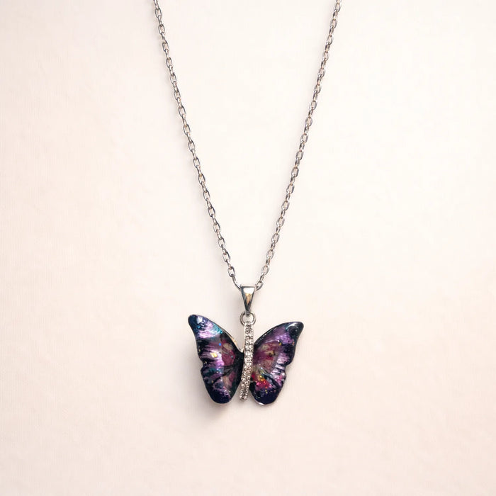 Midnight Morpho Butterfly -18K Gold Plated