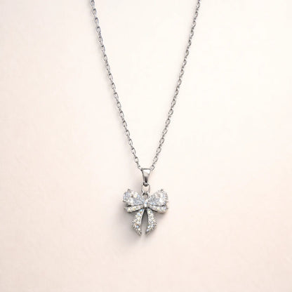 Silver Blush Bow Belle -18K Gold Plated