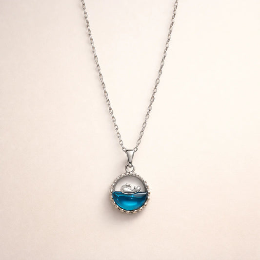 Azure Wave Whale -18K Gold Plated