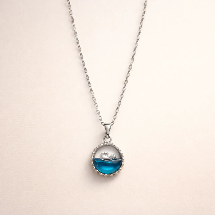 Azure Wave Whale -18K Gold Plated