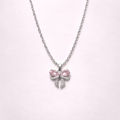 Pink Blush Bow Belle -18K Gold Plated