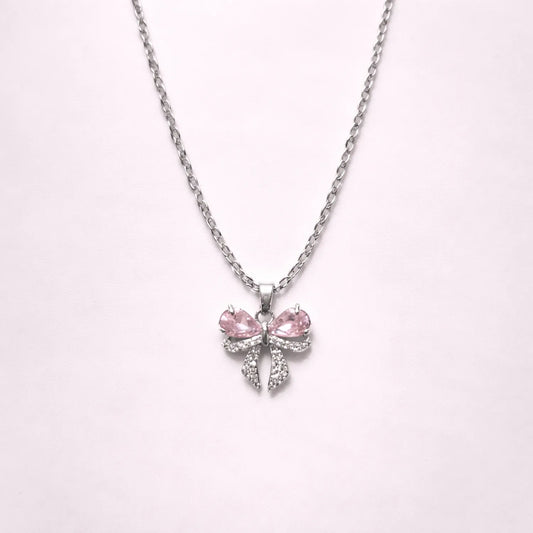 Pink Blush Bow Belle -18K Gold Plated
