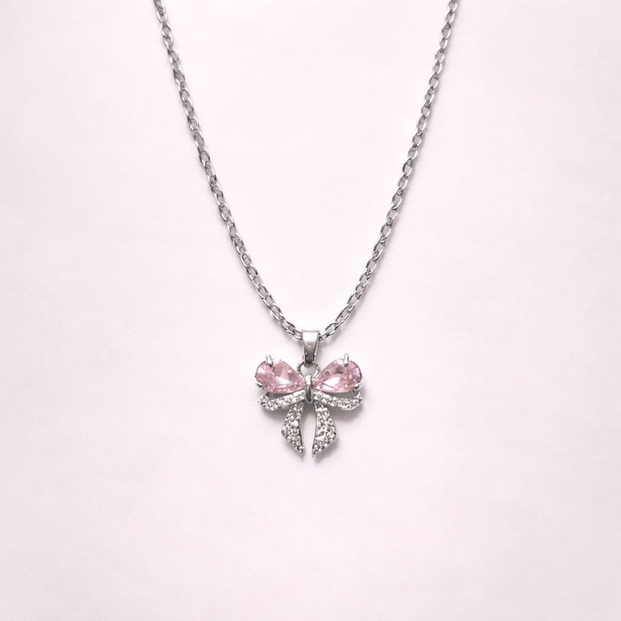 Pink Blush Bow Belle -18K Gold Plated