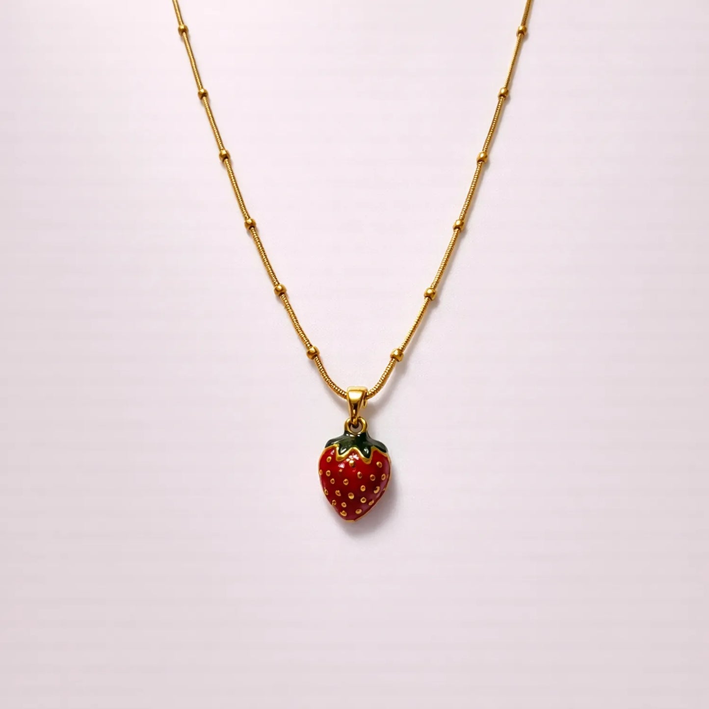 Sweet Summer Strawberry -18K Gold Plated