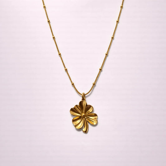 Golden Prosperity Clover -18K Gold Plated