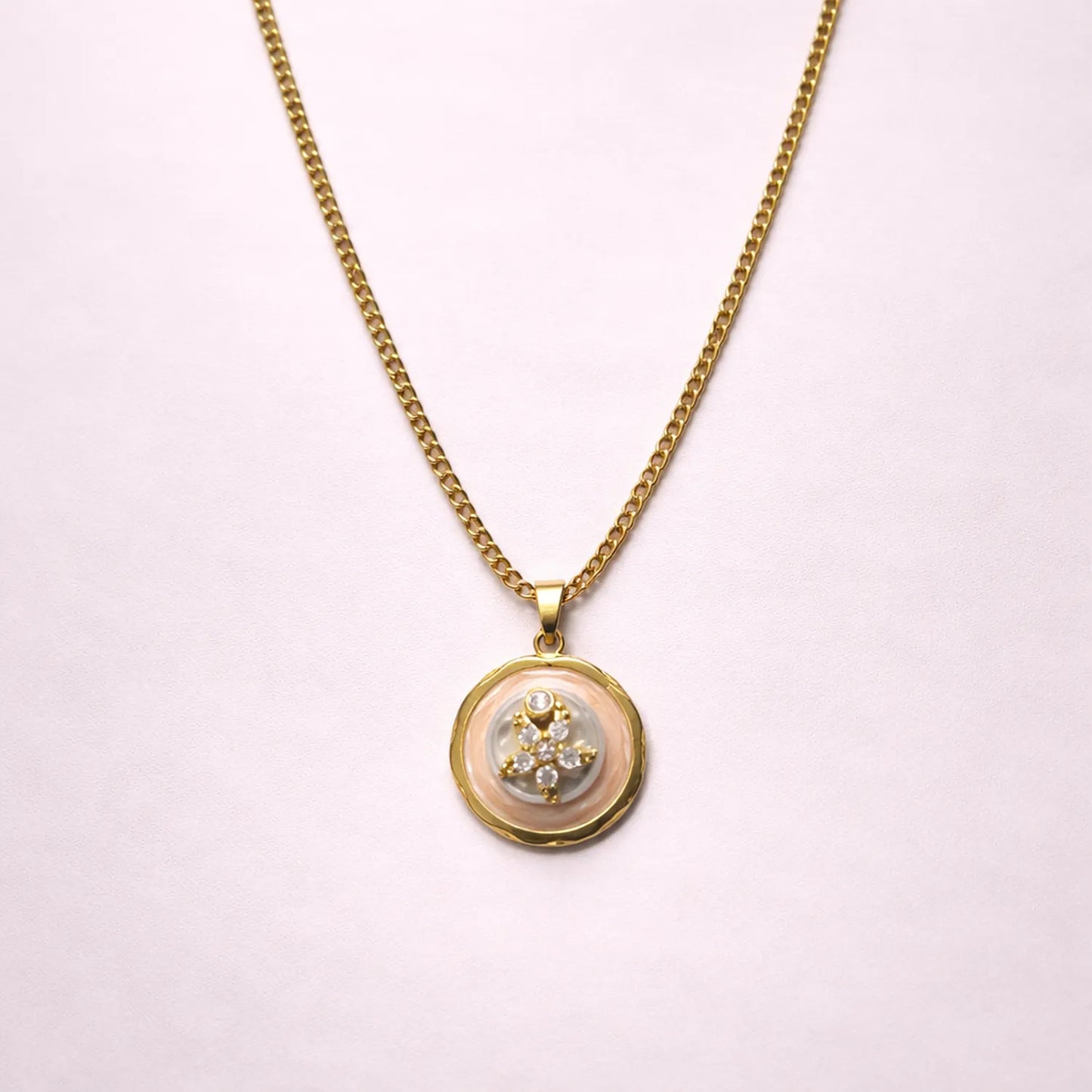 Celestial Bloom Coin -18K Gold Plated