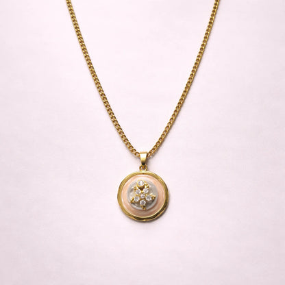 Celestial Bloom Coin -18K Gold Plated