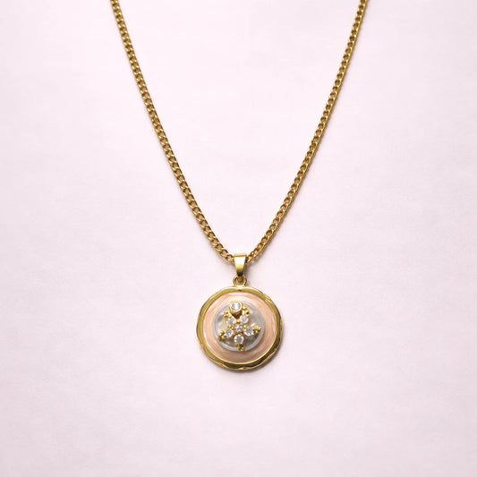 Celestial Bloom Coin -18K Gold Plated