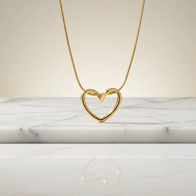 Tied Heart Pendant Necklace