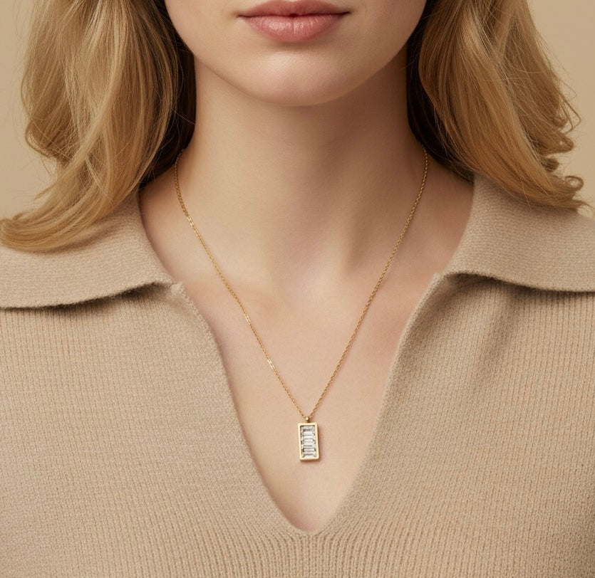 Trinity Bar Necklace