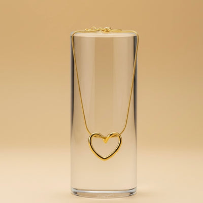 Tied Heart Pendant Necklace