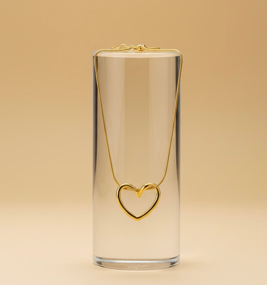 Tied Heart Pendant Necklace