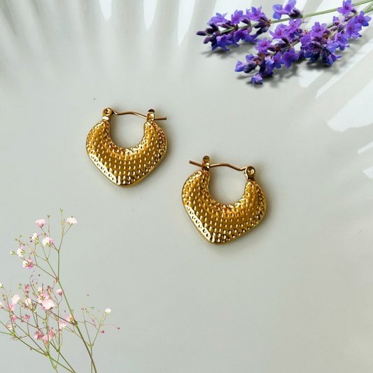 Puffed detailed hoops