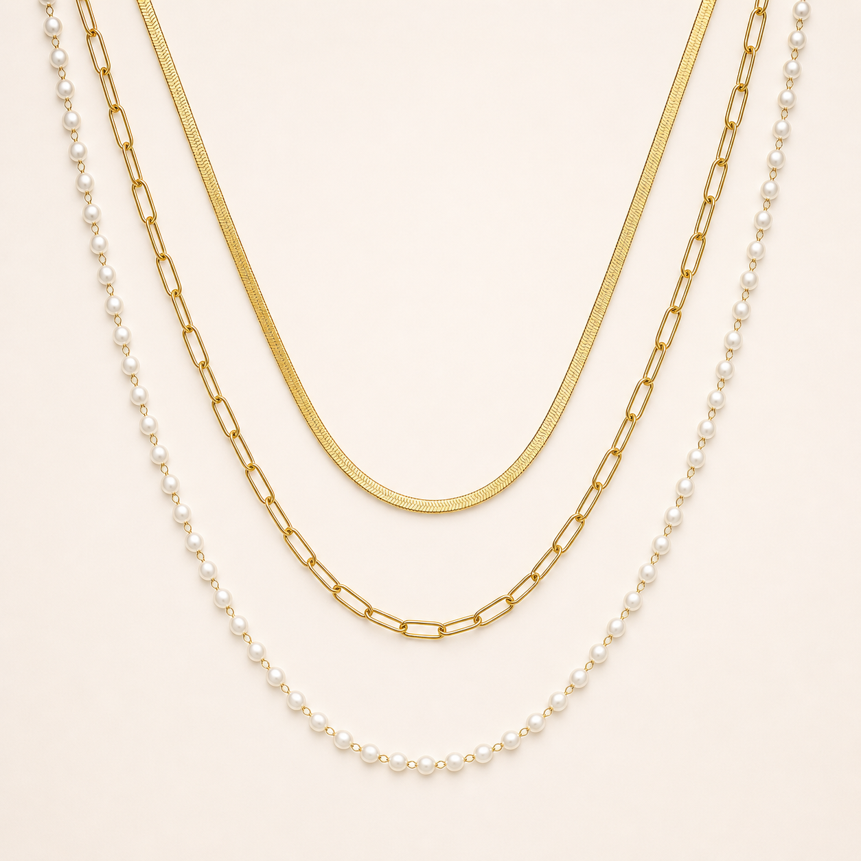 Heirloom Trio Stack -18K Gold Plated