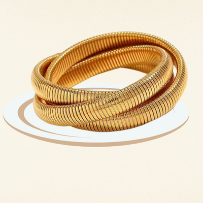 layered snake bracelet