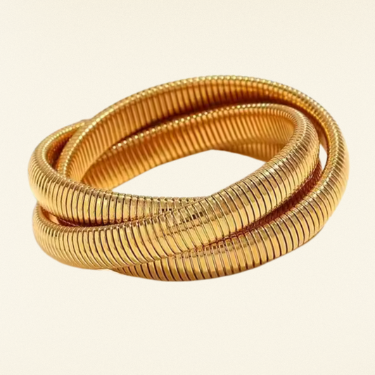 layered snake bracelet